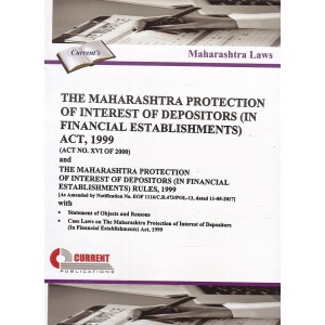 Current Publication's Maharashtra Protection of Interest of Depositors (In Financial Establishments) Act, 1999 